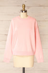 Calye Pink Oversized Short Sweater | La petite garçonne front view