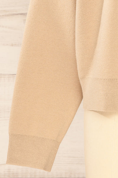 Calye Taupe Oversized Short Sweater | La petite garçonne bottom