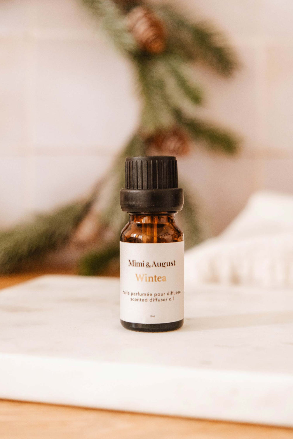Wintea Christmas Scented Oils bottle by Mimi and August.