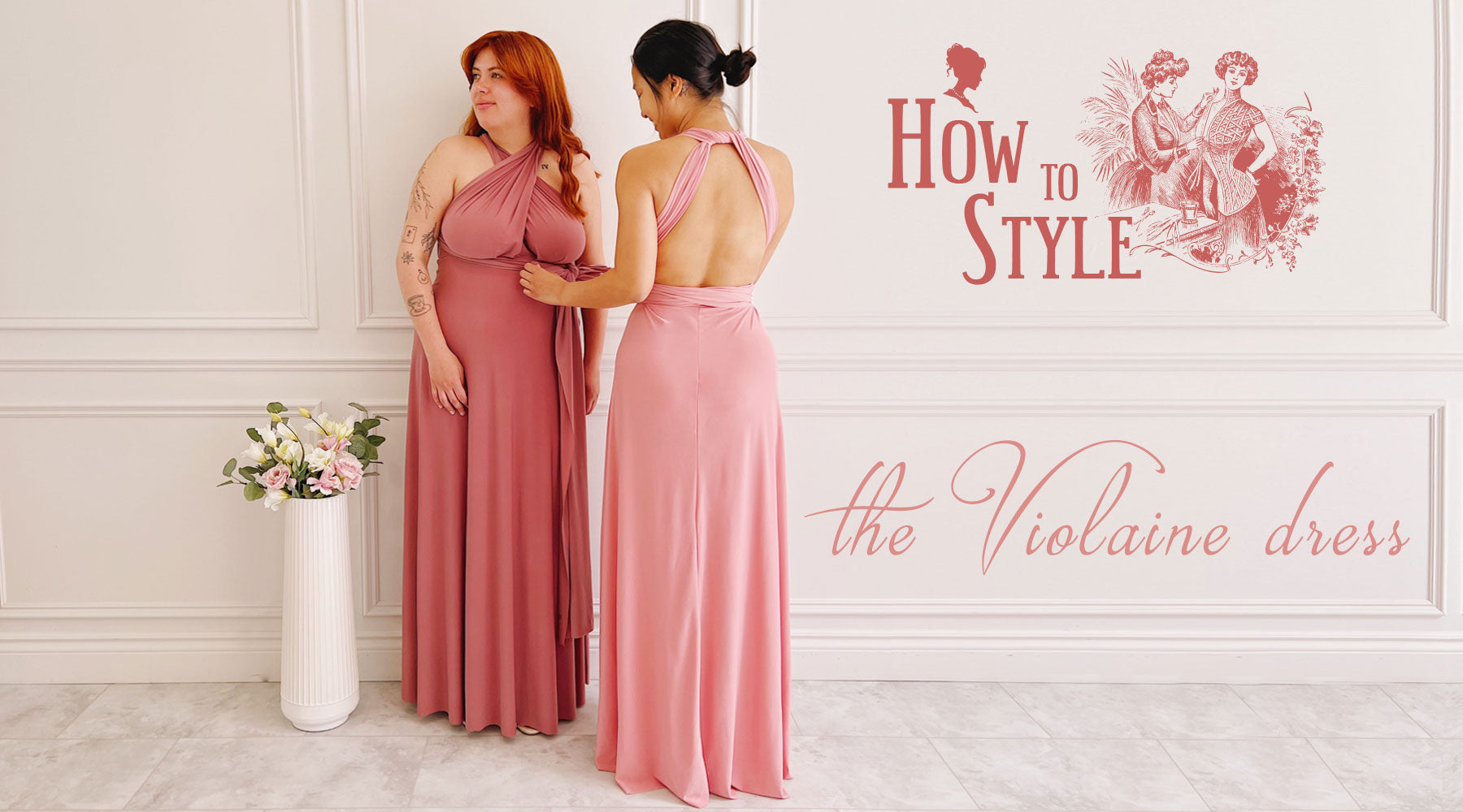 【新品未使用】1+in the family VIOLA Dress 48m Viola Dress in Desert Shell - Joyfolie