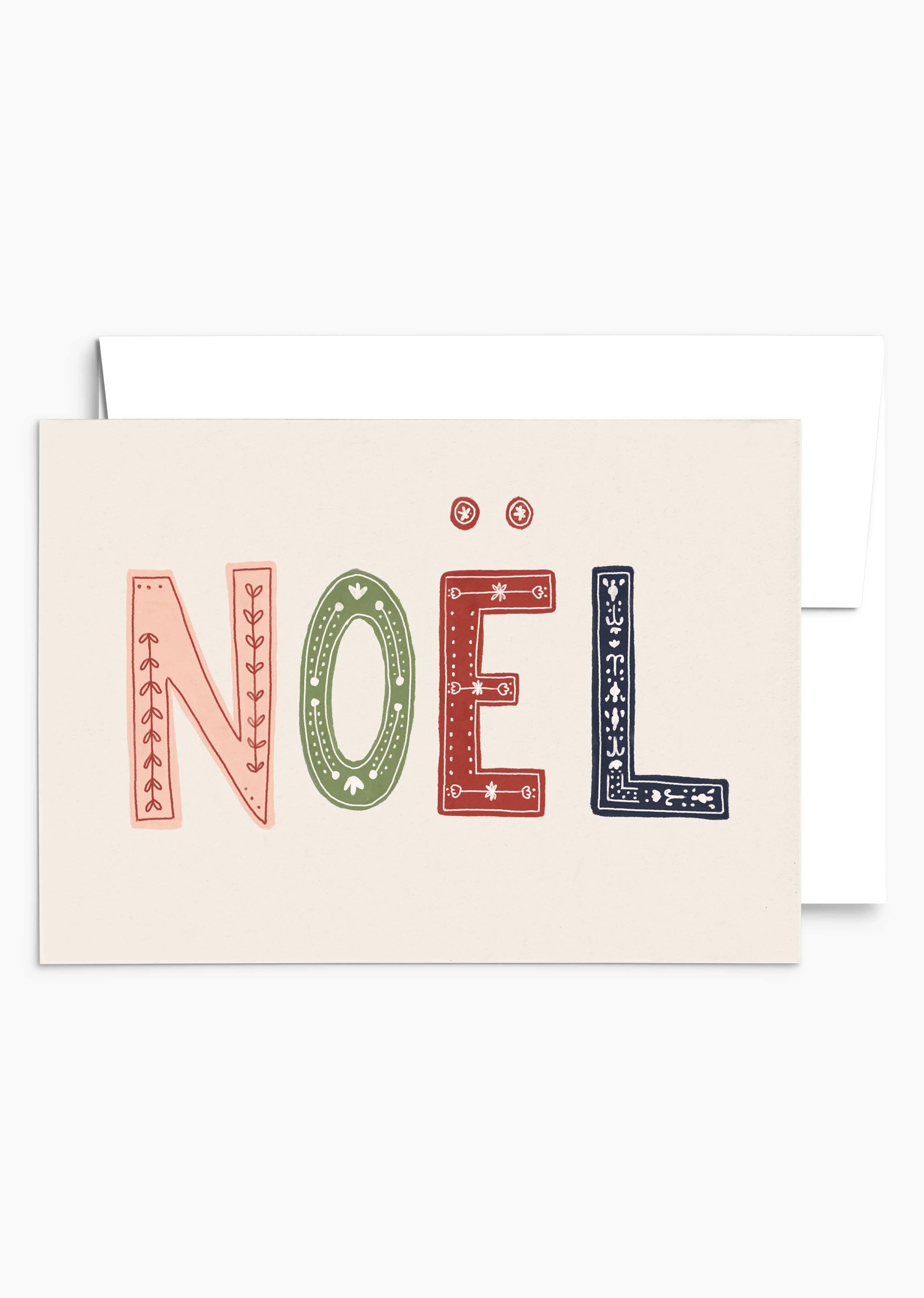 Enchanted Christmas Greeting Card from Mimi and August with the text NOËL