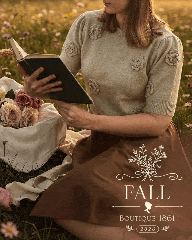Explore the Fall 2026 collection from Boutique 1861 and La Petite Garçonne, featuring coats, dresses, cardigans, boots and accessories