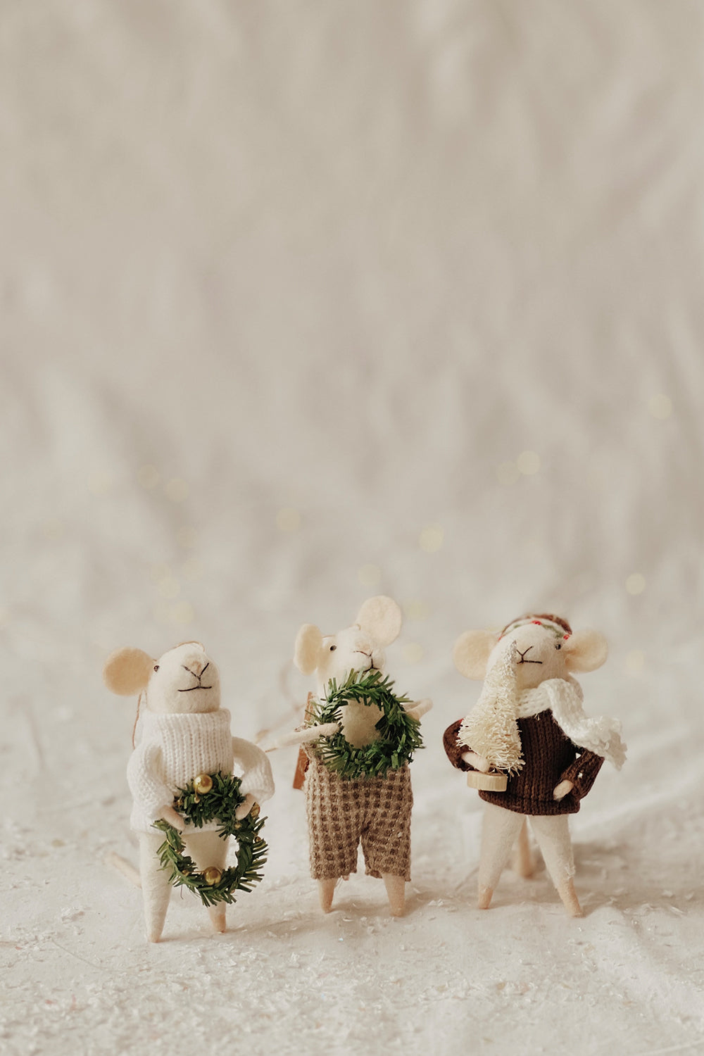 Festive Mouse | Holiday Ornament - 3 Options