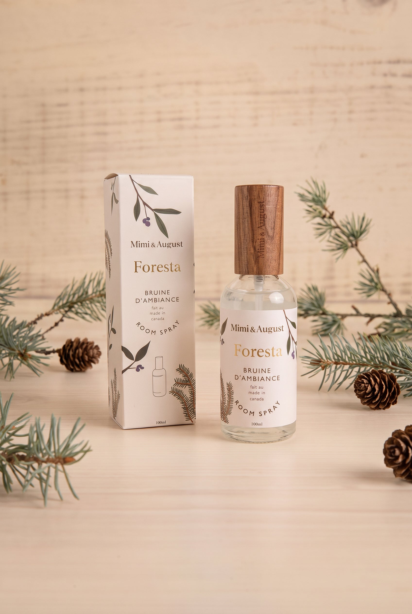 front view of Foresta Room Spray at Maison garçonne