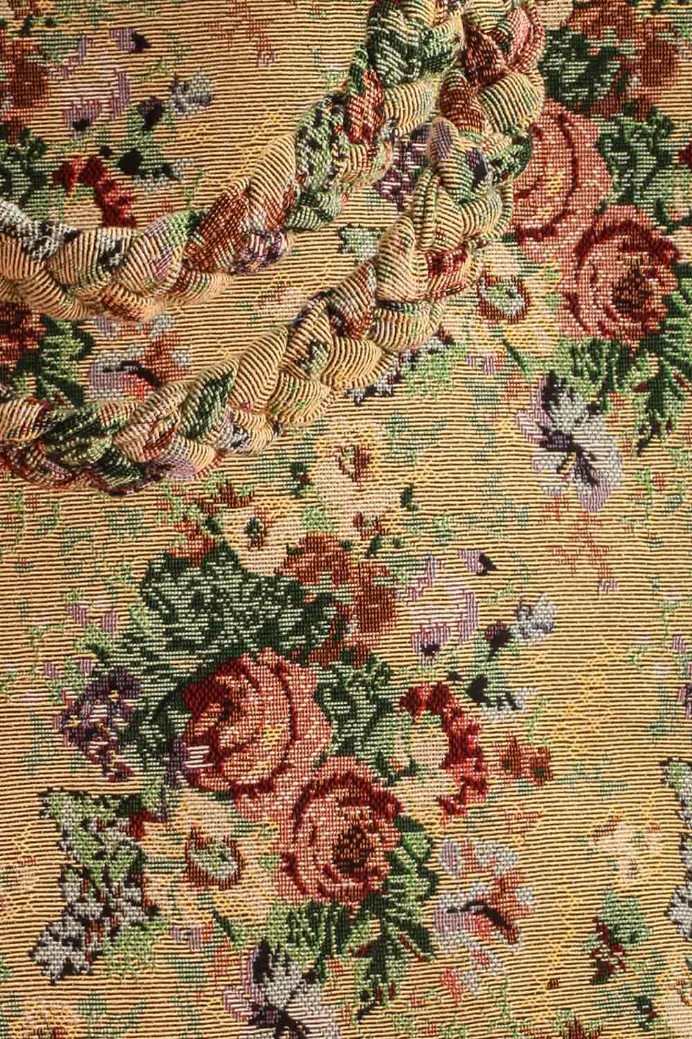 Galante Beige Floral Jacquard Tote Bag | Boutique 1861 fabric 