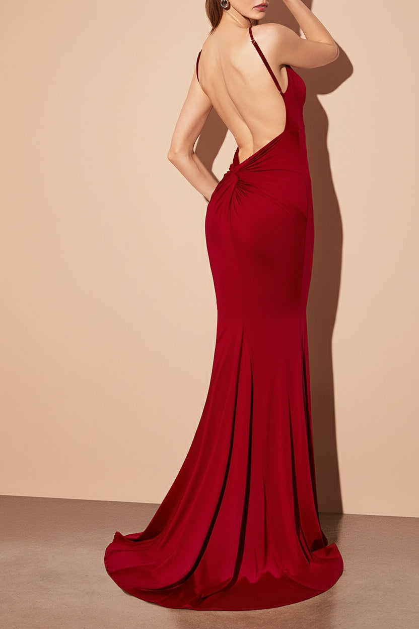 photo on a model with Gabriela Mermaid Dress back | Boutique 1861 