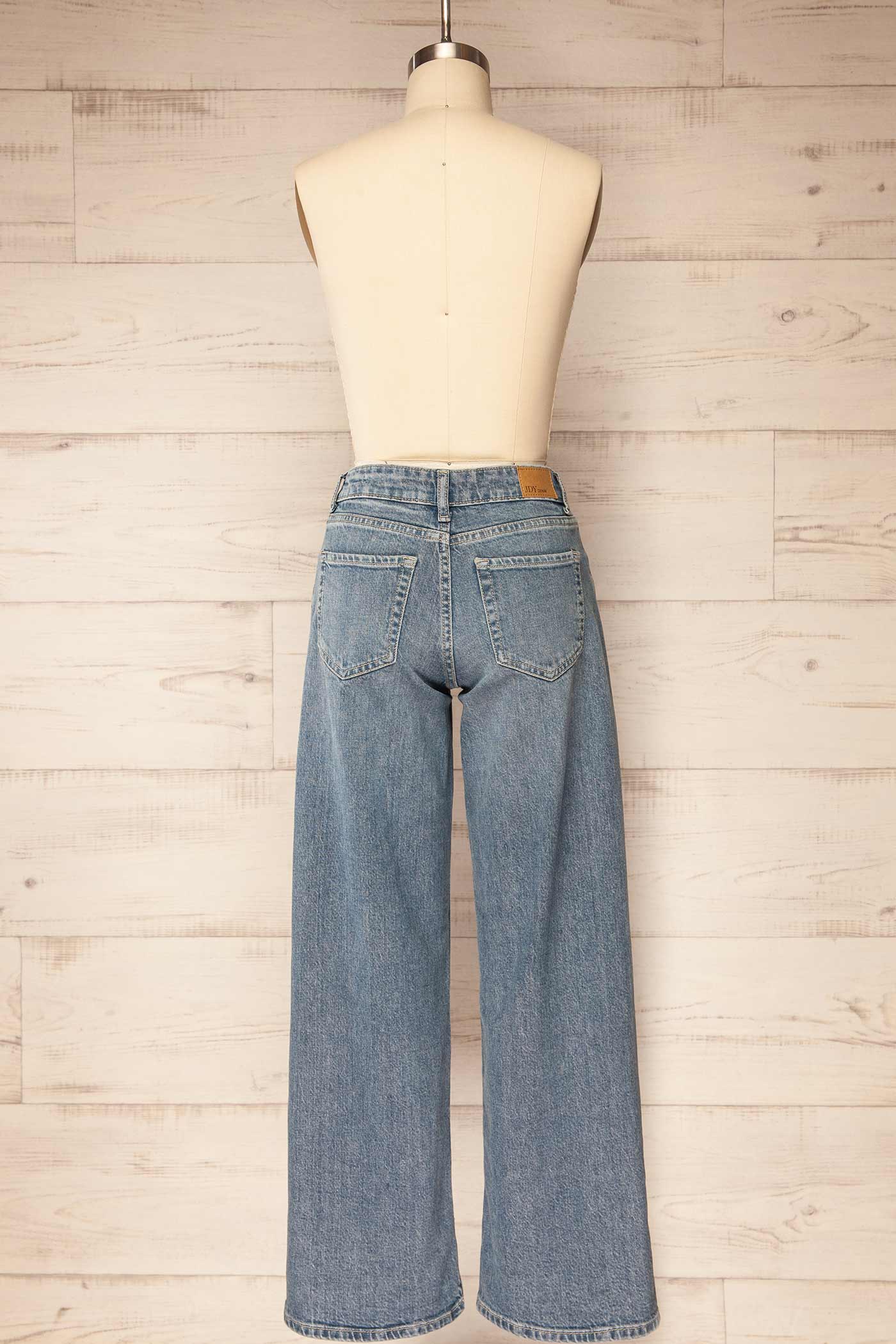 Gaeta Wide-Leg Mid-Rise Denim Pants | La petite garçonne back 