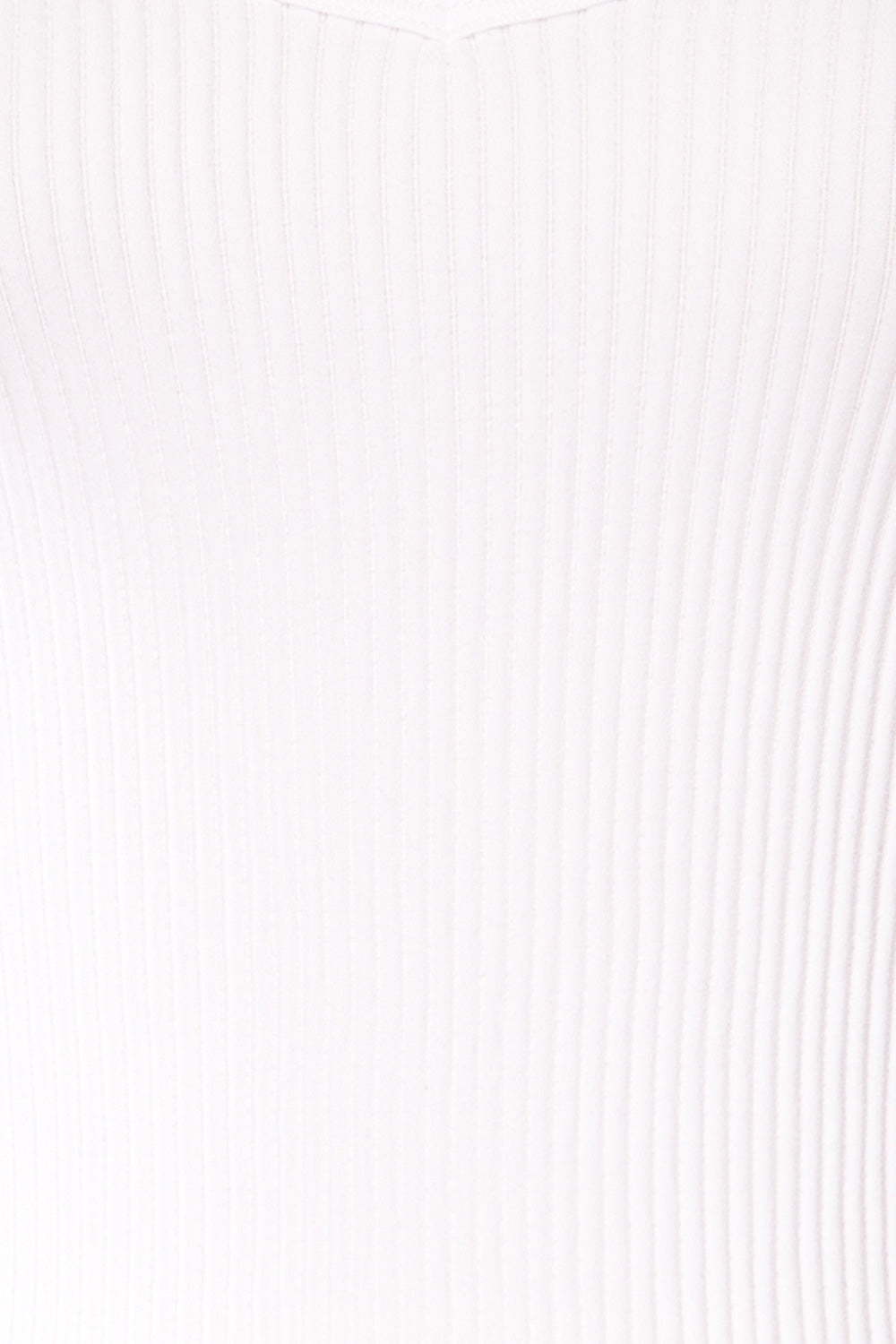 Glakail White Cropped Ribbed Cami | La petite garçonne fabric 