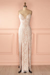 Gwenevere - White wedding gown with overall lace