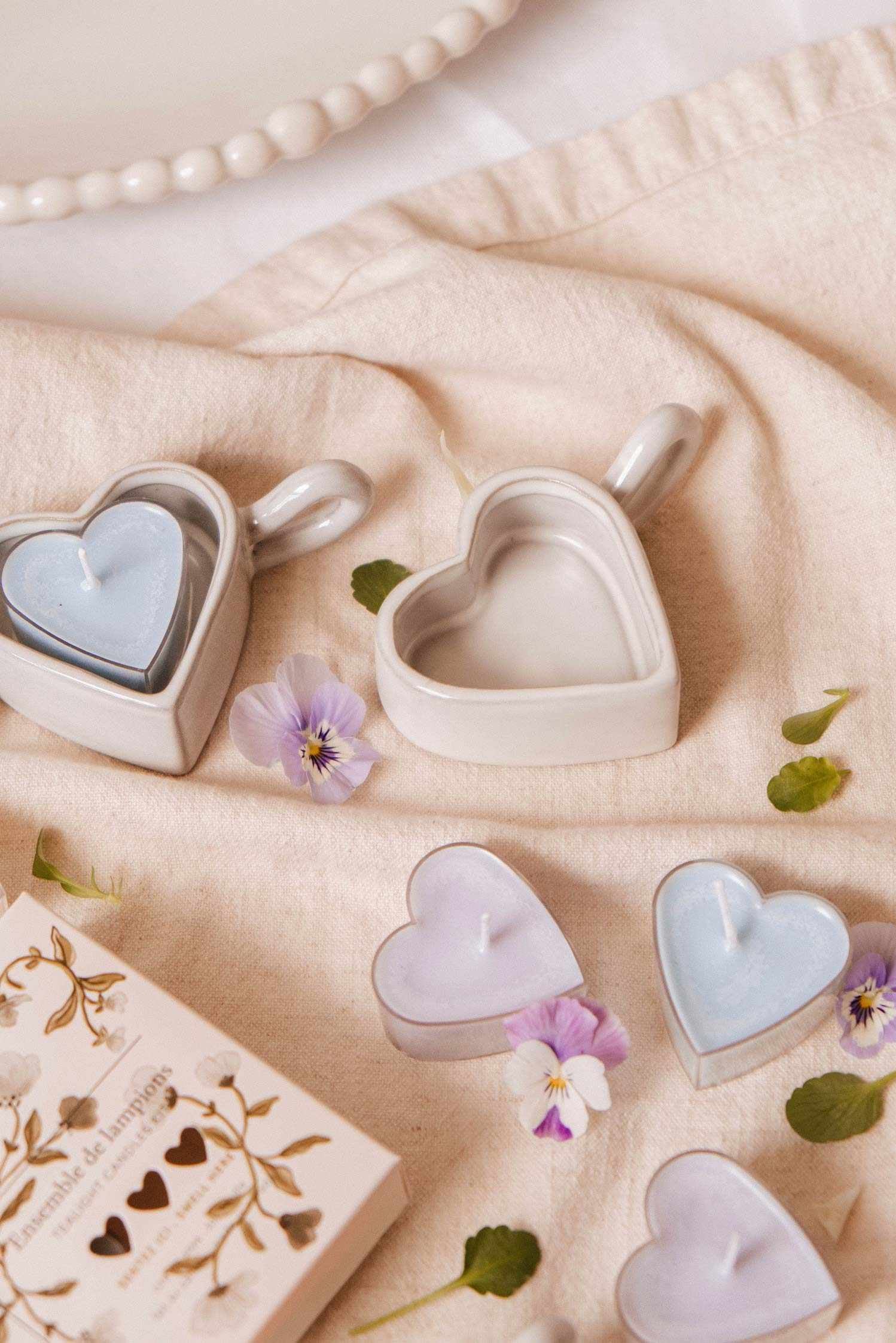 lifestyle view of Heart & Glow Tealight Holder at Maison garçonne