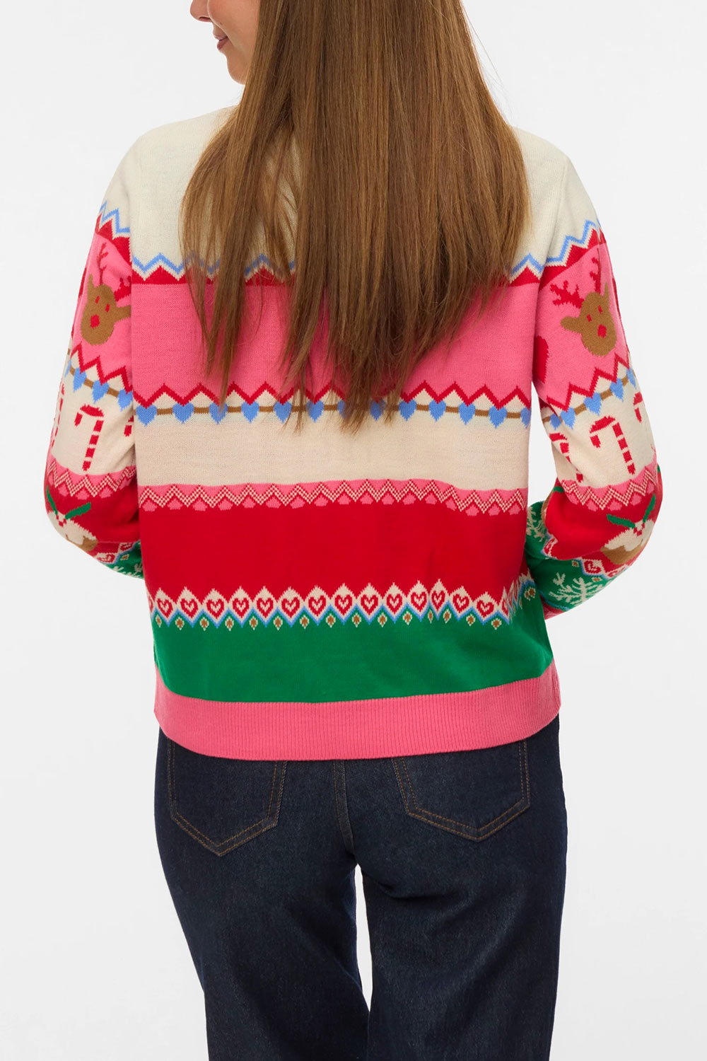 Jolly Colourful Christmas Sweater | Boutique 1861 back model