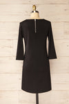 Juba Black Short Dress w/ 3/4 Sleeves | La petite garçonne  back view