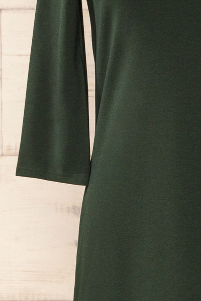Juba Green Short Dress w/ 3/4 Sleeves | La petite garçonne sleeve