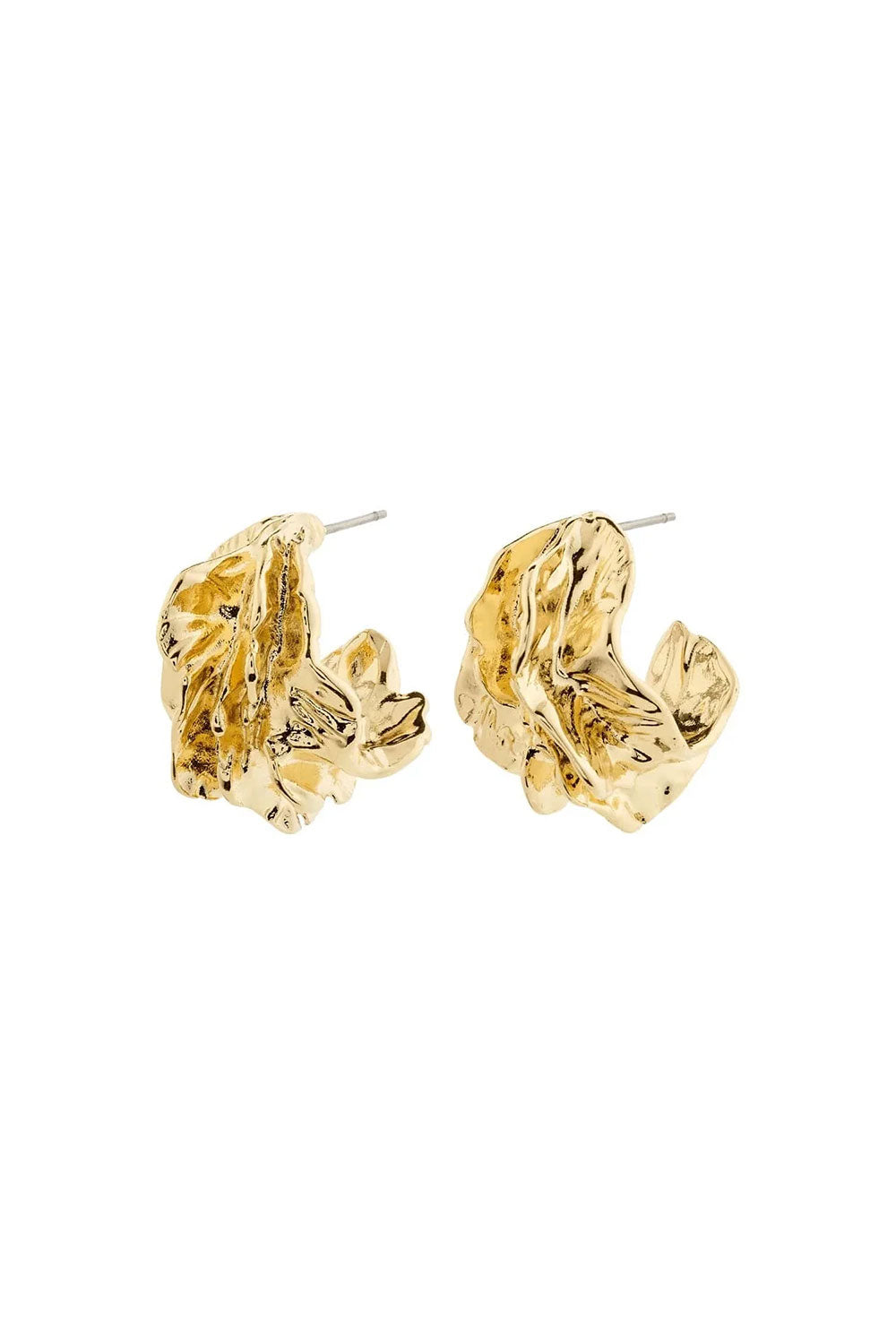 Kiama Gold | Textured Hoop Earrings by Pilgrim