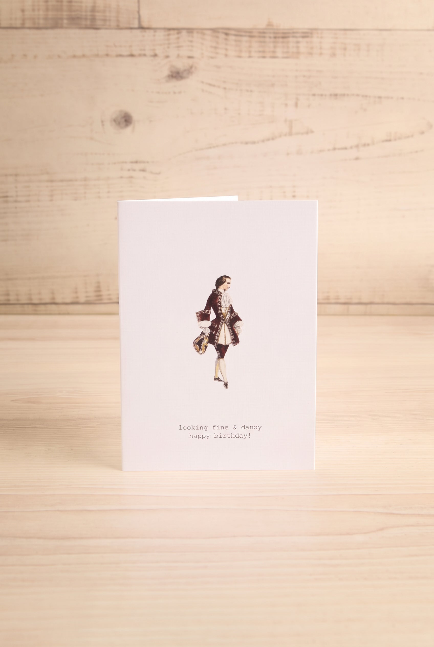 Looking Fine And Dandy Small Greeting Card | Maison Garçonne