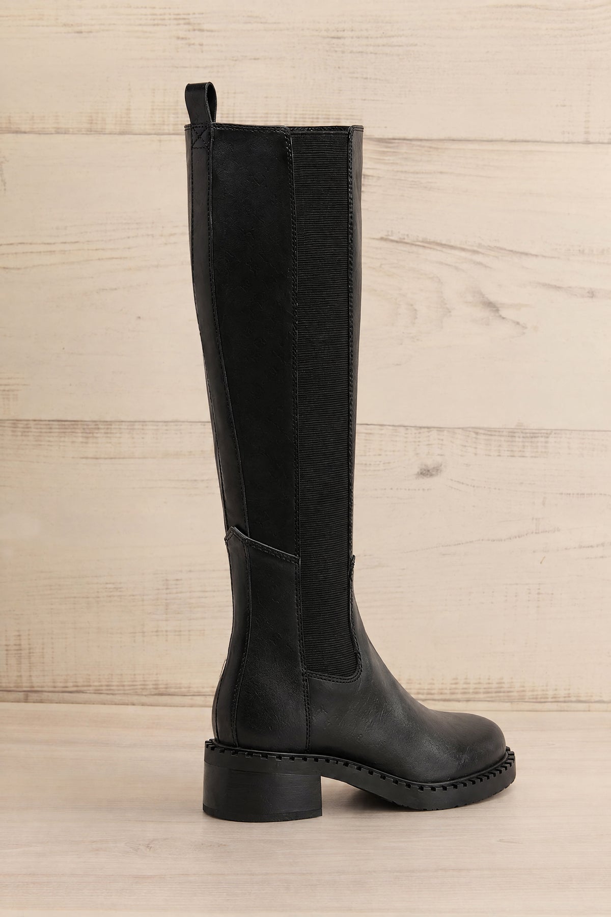 Back view of Lamari Black  Waterproof Knee-High Leather Boots from Dolce Vita at la petite garçonne in Montreal