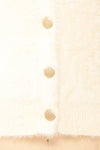Leni Ivory Fuzzy Cardigan | Boutique 1861 fabric