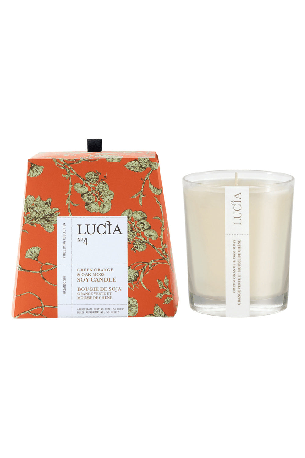 Green Orange and Oak Moss Candle by Lucia - 2 Options | Maison garçonne tall brand