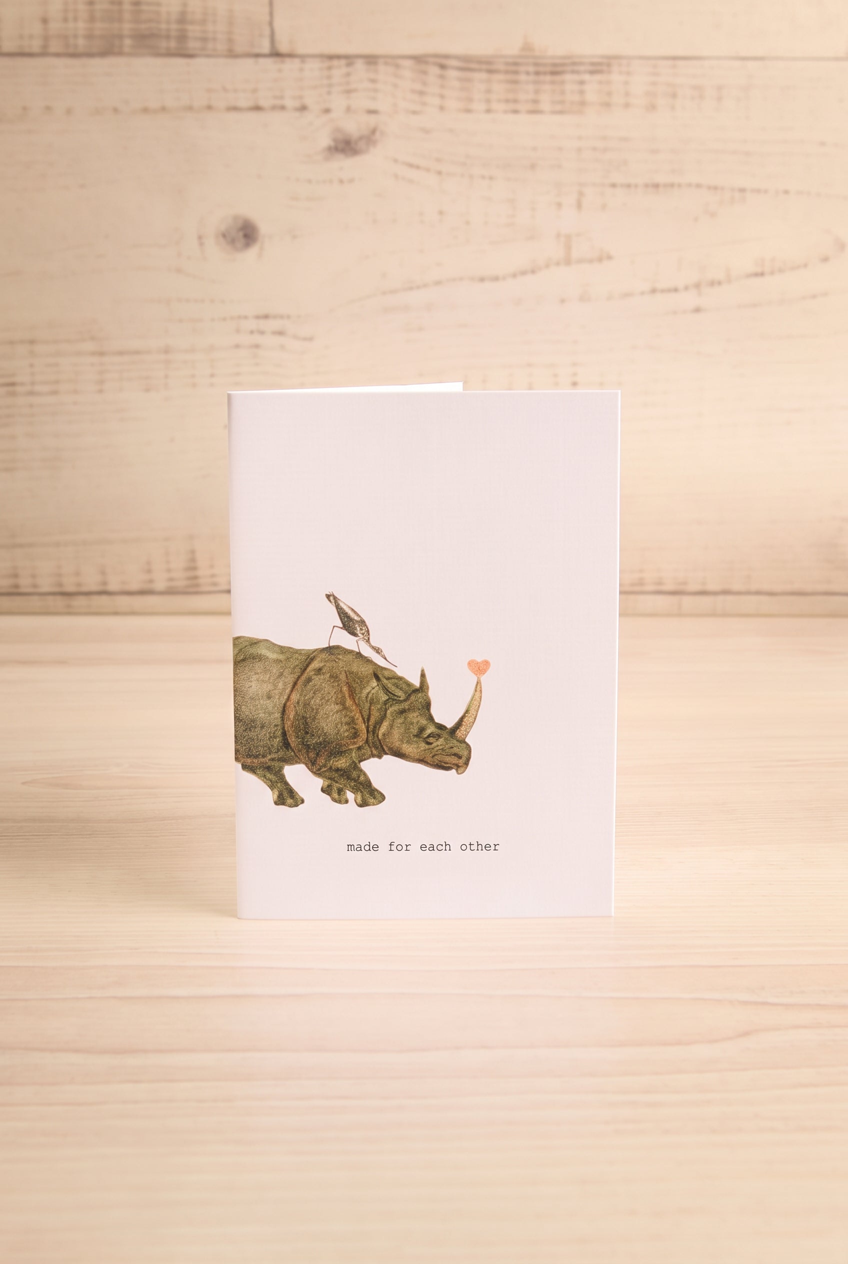 Made For Each Other Small Greeting Card | Maison Garçonne front