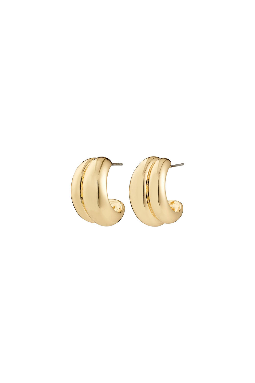 Mikko Gold | Chunky Half-Hoops Earrings by Pilgrim