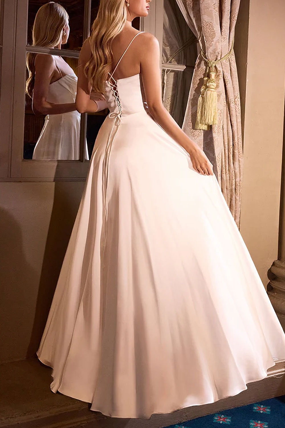 Mirisha | Satin Maxi Corset Dress