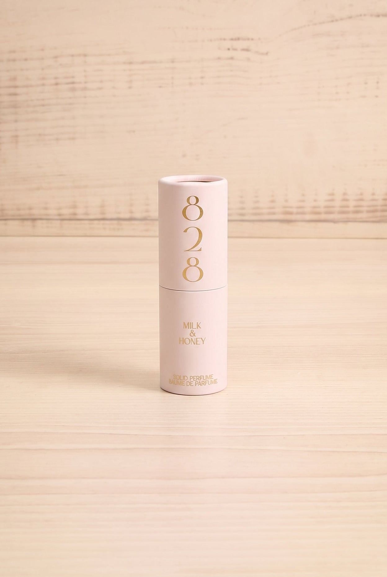 Front view of the Milk & Honey  solid perfume by 828 Aroma, handmade in Canada and available at Maison Garçonne.