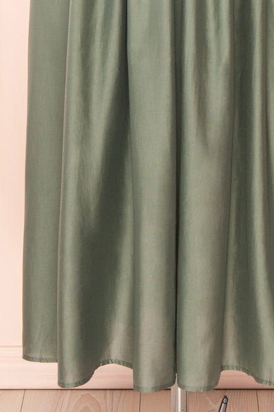 Miriel Sage Midi Dress w/ Short Sleeves | Boutique 1861 bottom