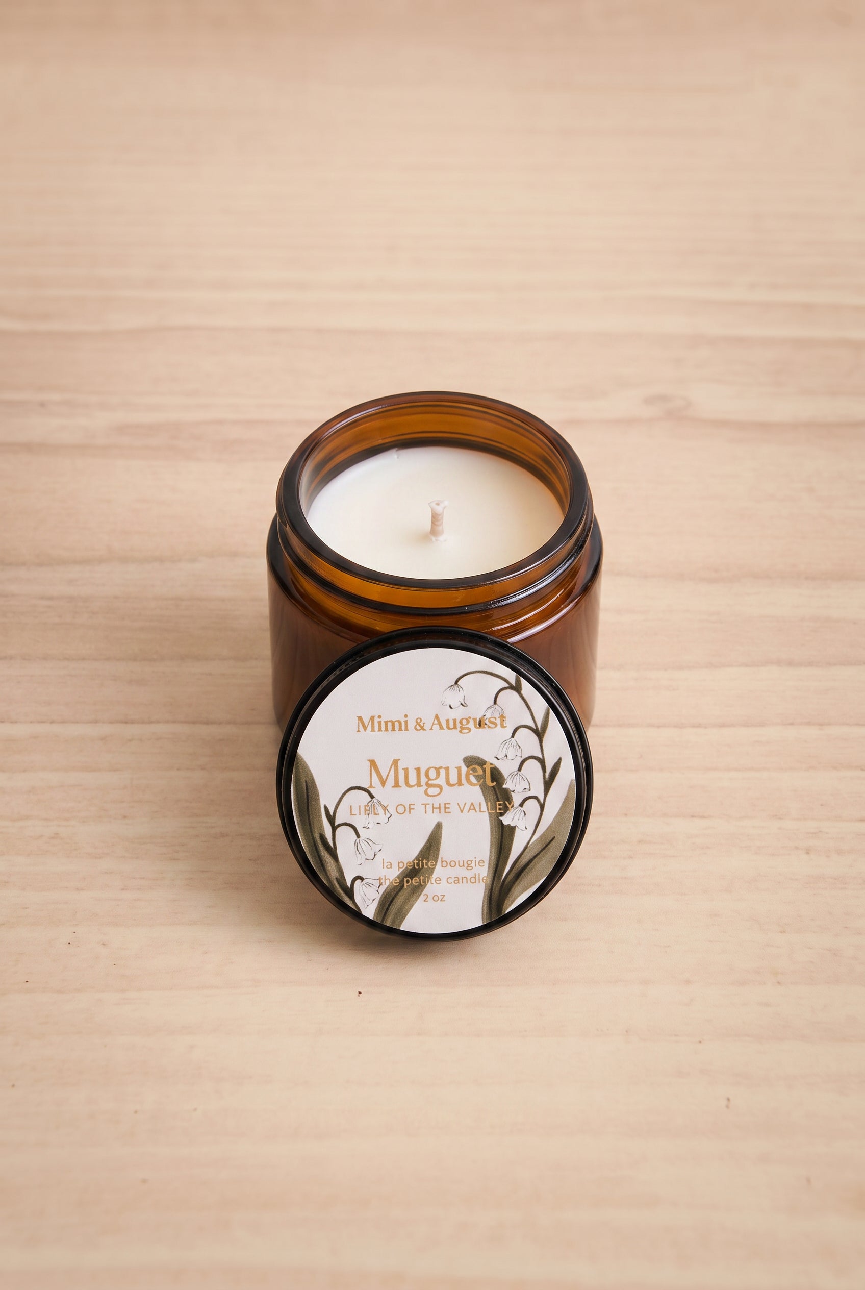 top view of Muguet Candle at Maison garçonne