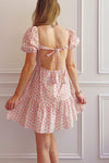 Nimue Floral A-Line Short Dress | Boutique 1861 back on model
