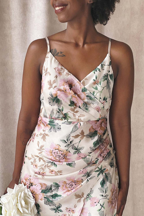 Joulanne Floral Maxi Dress with High Slit | Boutique 1861 Joulanne Floral Maxi Dress with High Slit | Boutique 1861