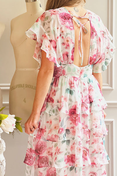 Aveline | Floral Maxi Dress w/ Ruffles