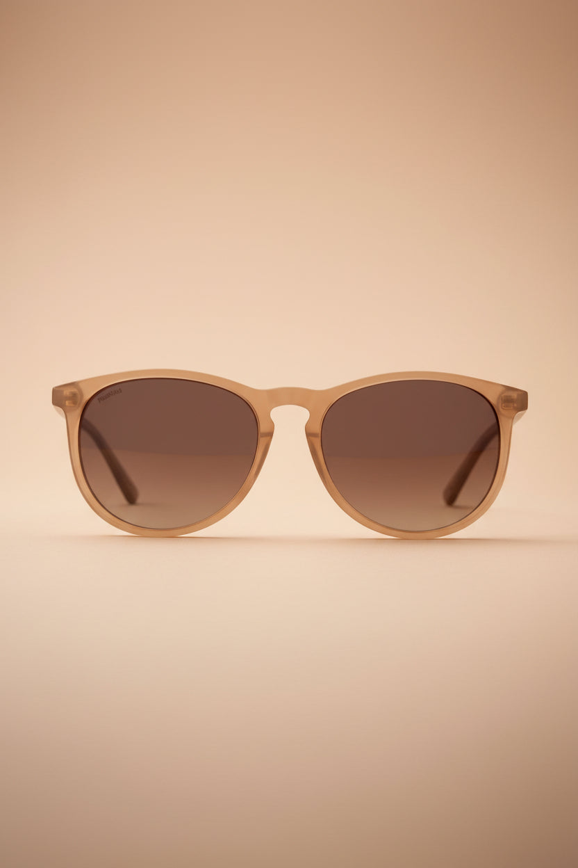 Brown sunglasses with gradient lenses from Pilgrim available at la petite garçonne