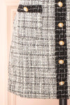 Scarlett Black & White Short Tweed Dress | Boutique 1861 bottom