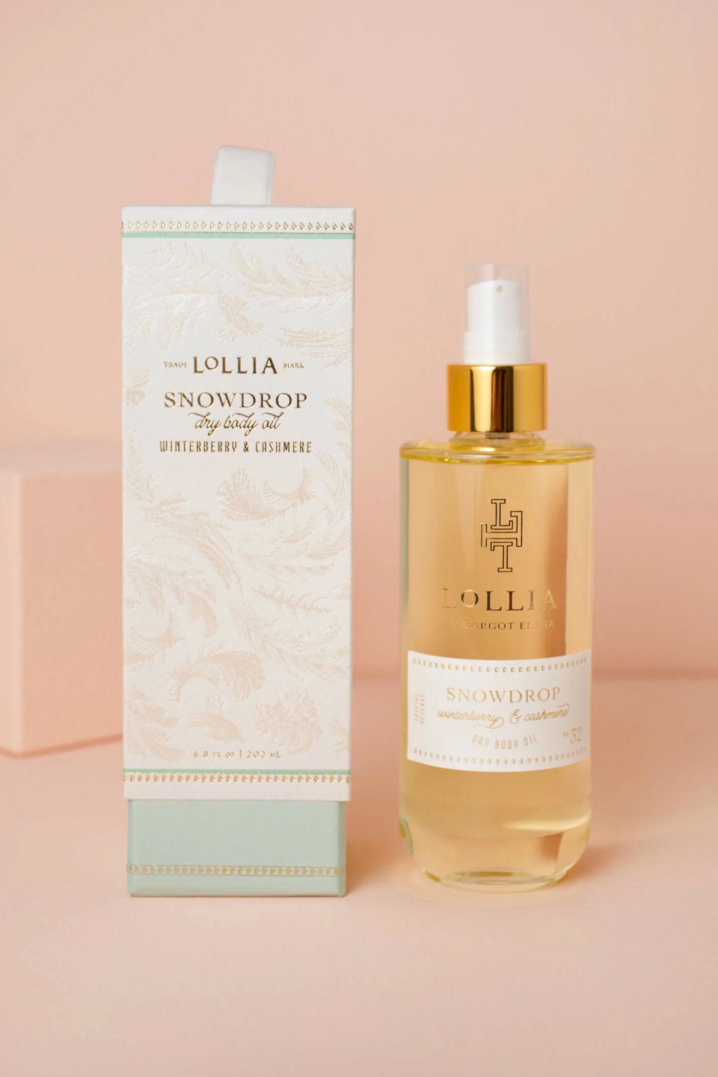 Snowdrop Dry Body Oil | Maison garçonne bottle and box 