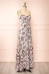 Sorrellia Grey Bustier Floral Maxi Dress | Boutique 1861 side view