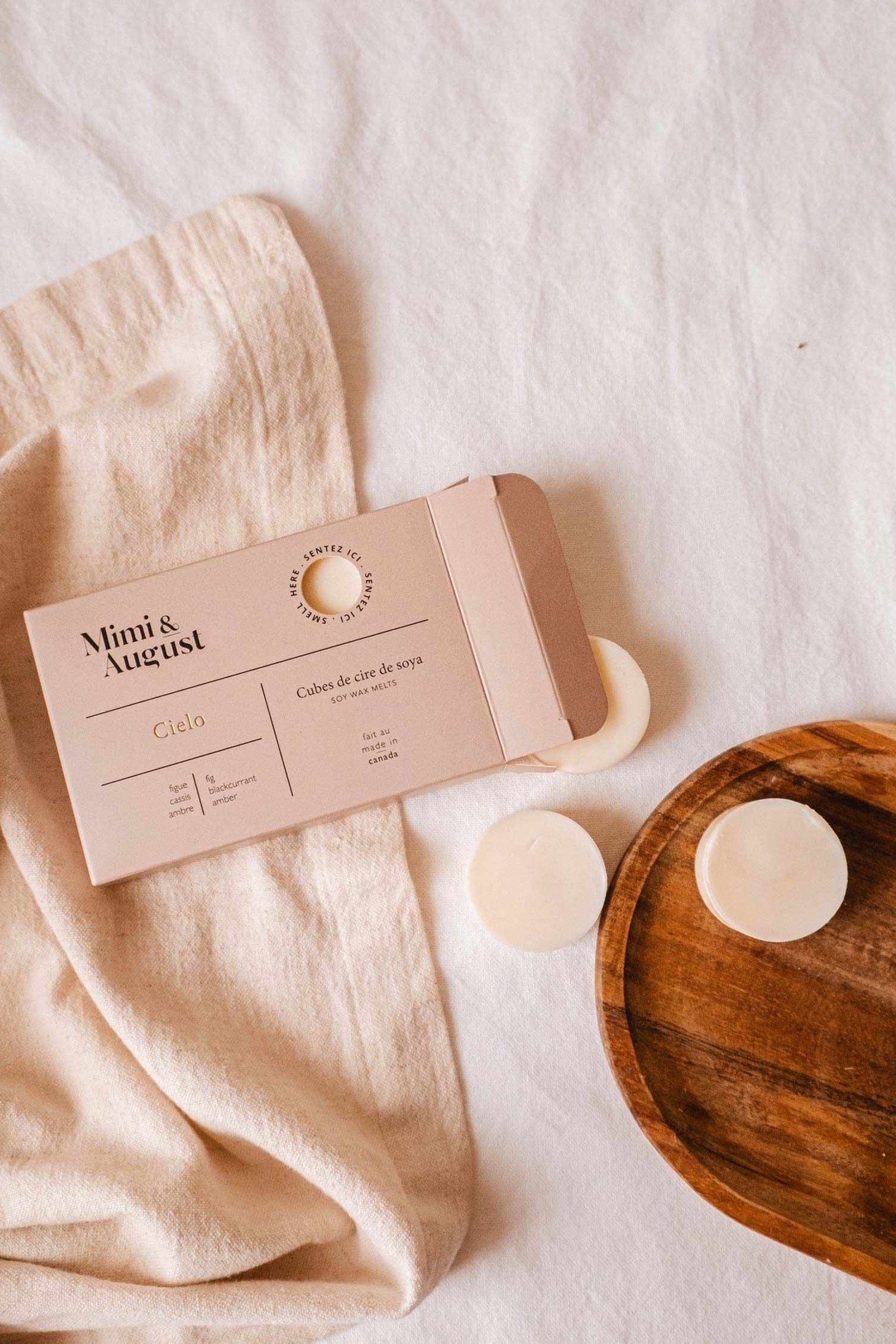 lifestyle shot of Cielo Soy Wax Melts at Maison garçonne