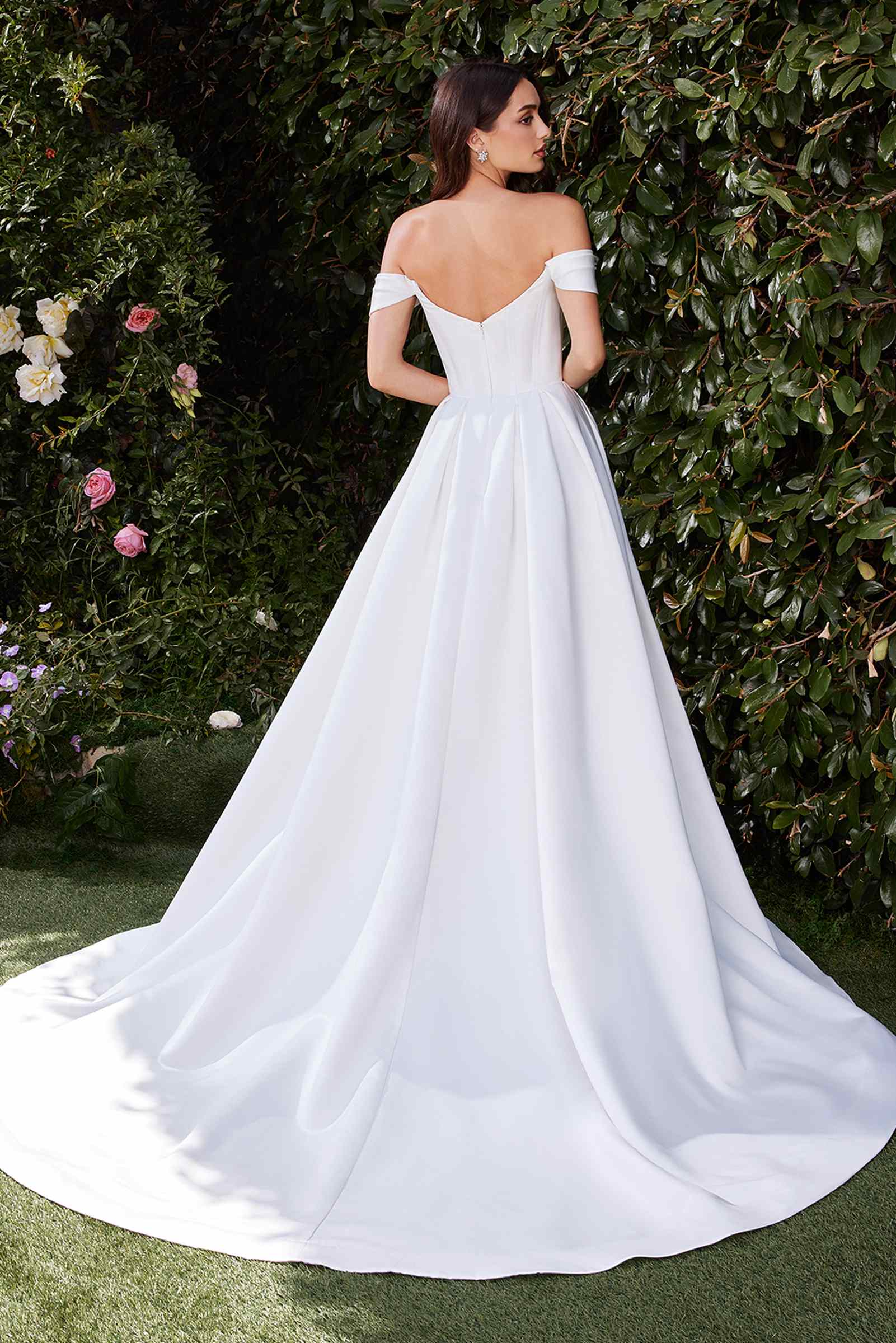 Valentyne | Maxi Satin Off Shoulders Wedding Dress