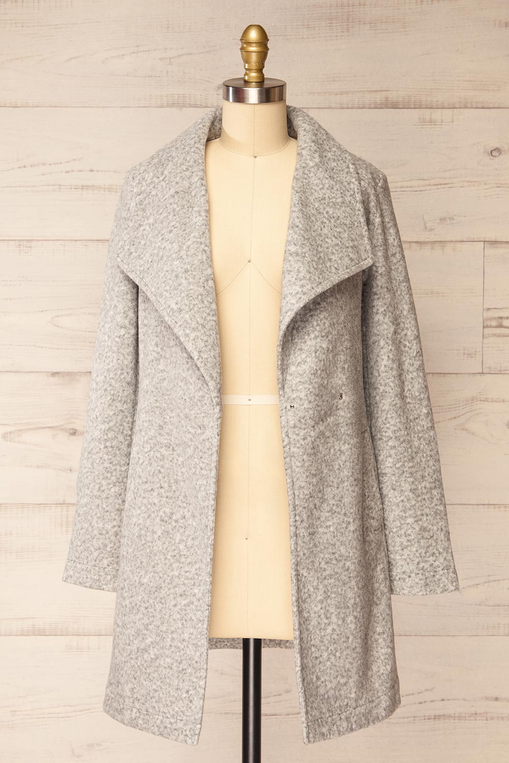 Abasha Grey Short Felt Coat | La petite garçonne open