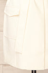 Abbotsford White Sleeveless Tweed Blazer Dress | La petite garçonne bottom
