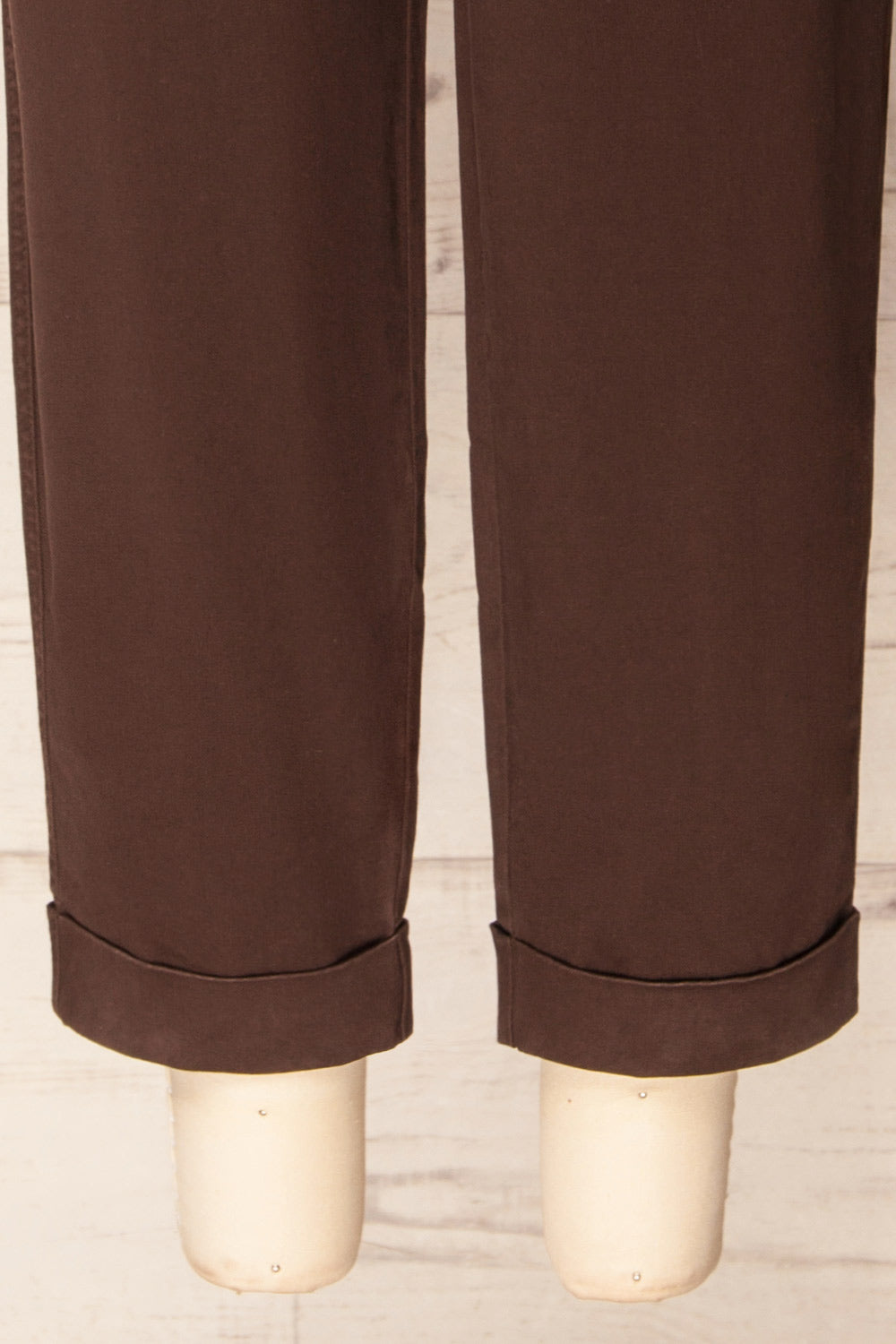 Aberdeen Brown Denim Pants with Belt | La petite garçonne bottom