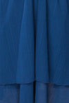 Aberdour Short Navy Dress w/ Batwing Sleeves | La petite garçonne fabric