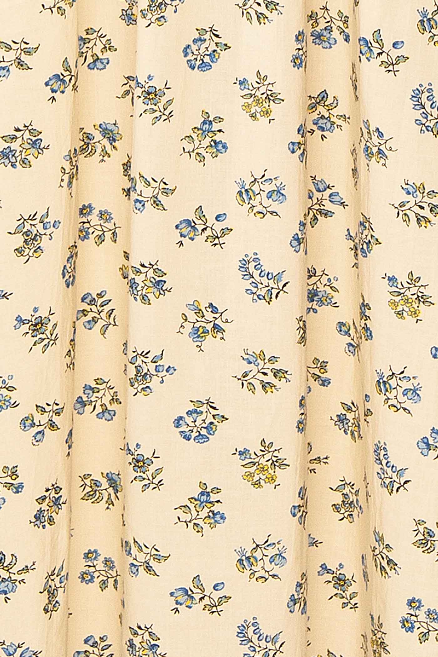 Abraham Ivory Floral Cotton Nightgown with Pockets | Boutique 1861 fabric 