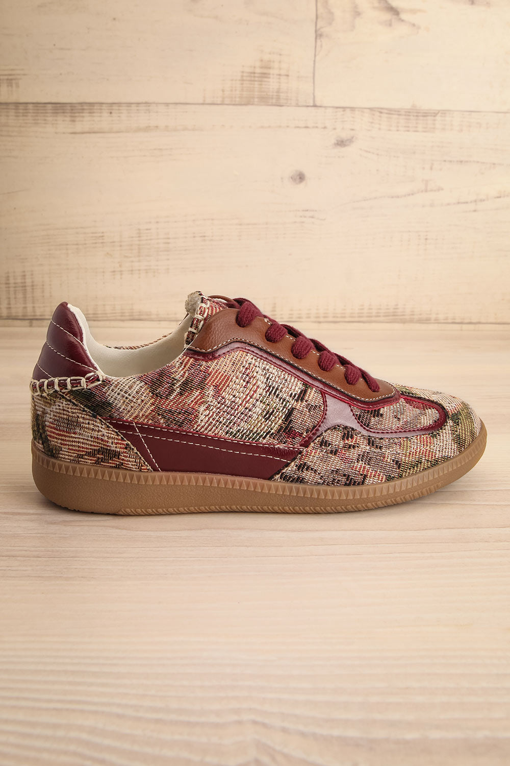 Abuja Jacquard Sneakers | La petite garçonne side view 