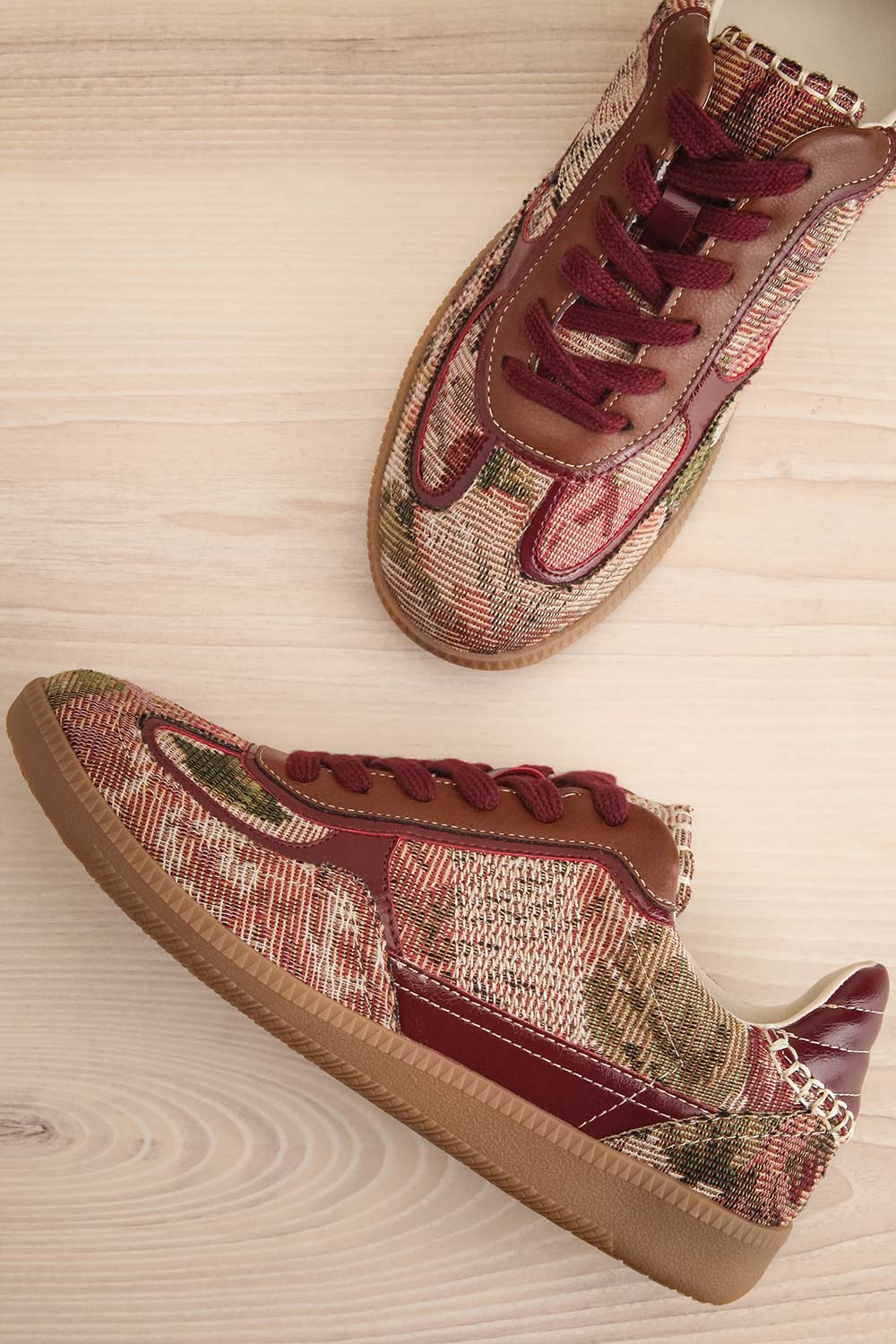 Abuja Jacquard Sneakers | La petite garçonne flat lay