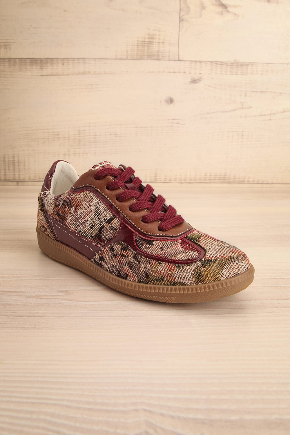 Abuja Jacquard Sneakers | La petite garçonne side view