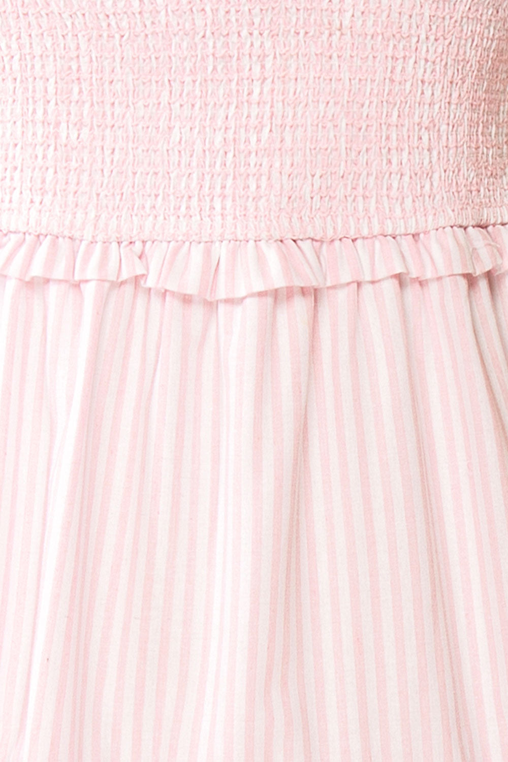 Addison Long Pink Striped Dress | Boutique 1861 fabric 