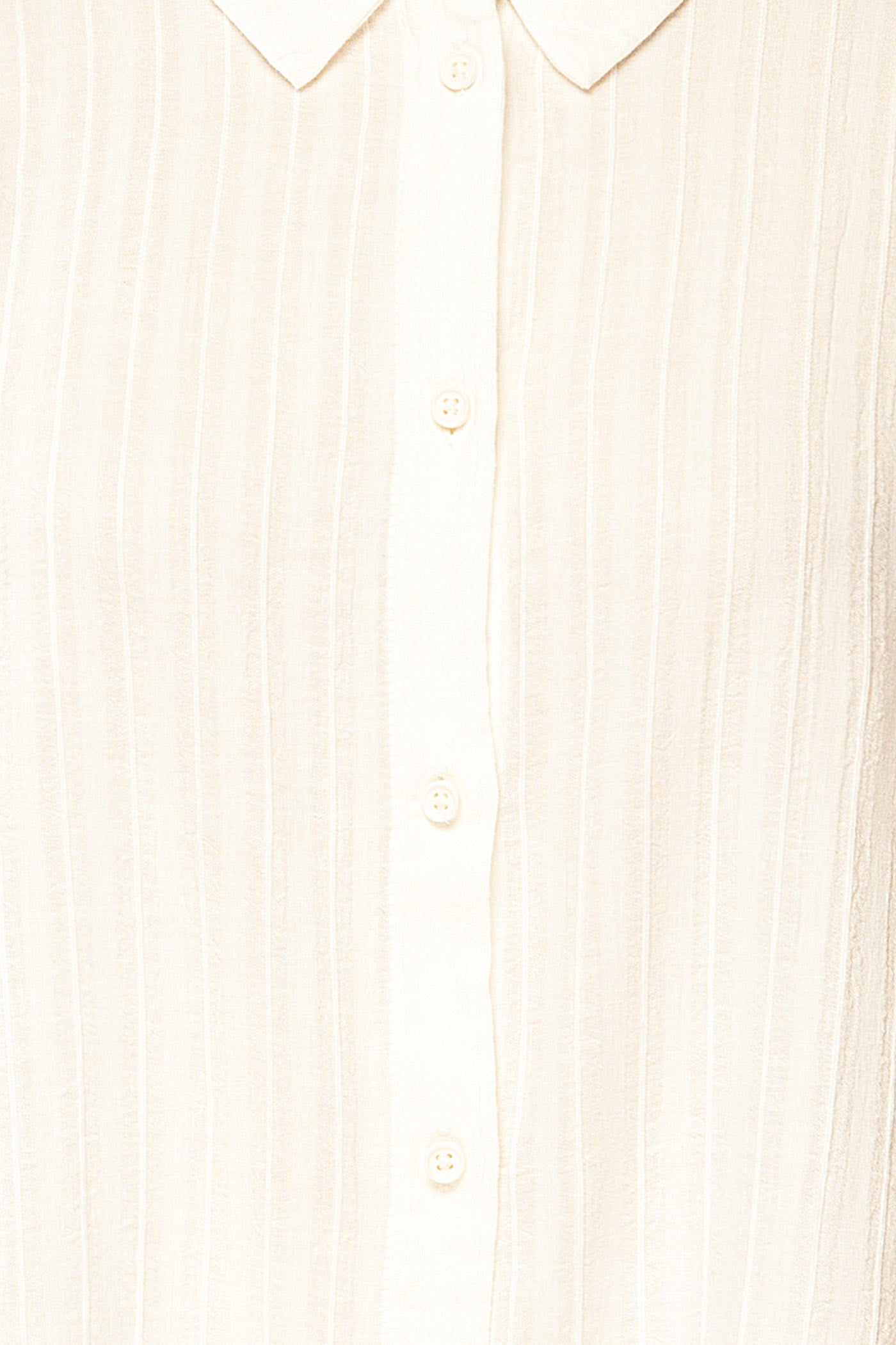 Adenau Sheer Ivory Textured Shirt | La petite garçonne fabric 
