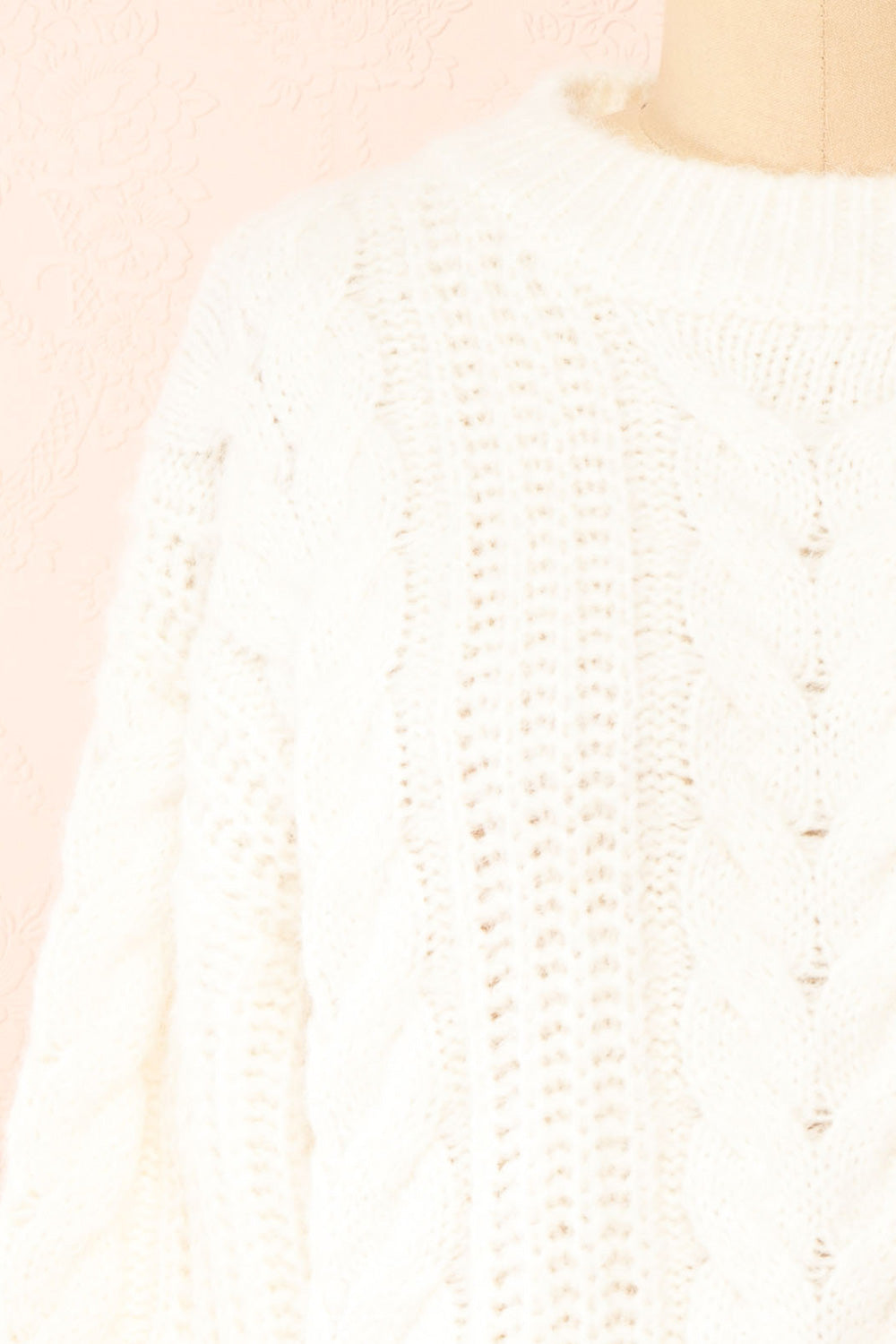 Aishlee Ivory Oversized Knit Sweater | Boutique 1861
