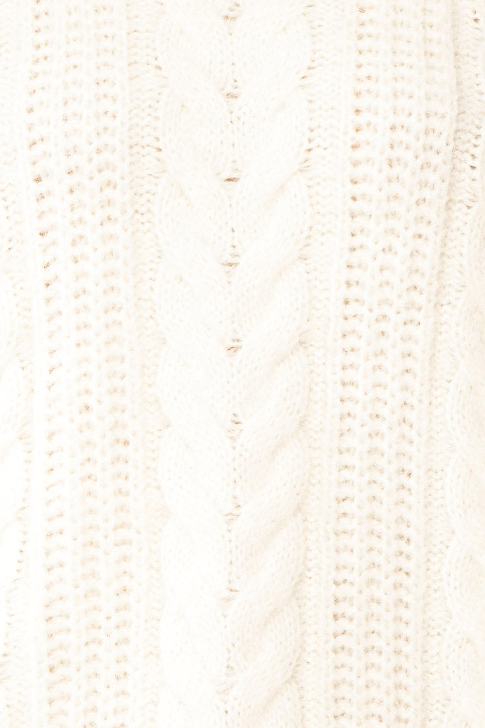 Aishlee Ivory Oversized Knit Sweater | Boutique 1861 fabric 