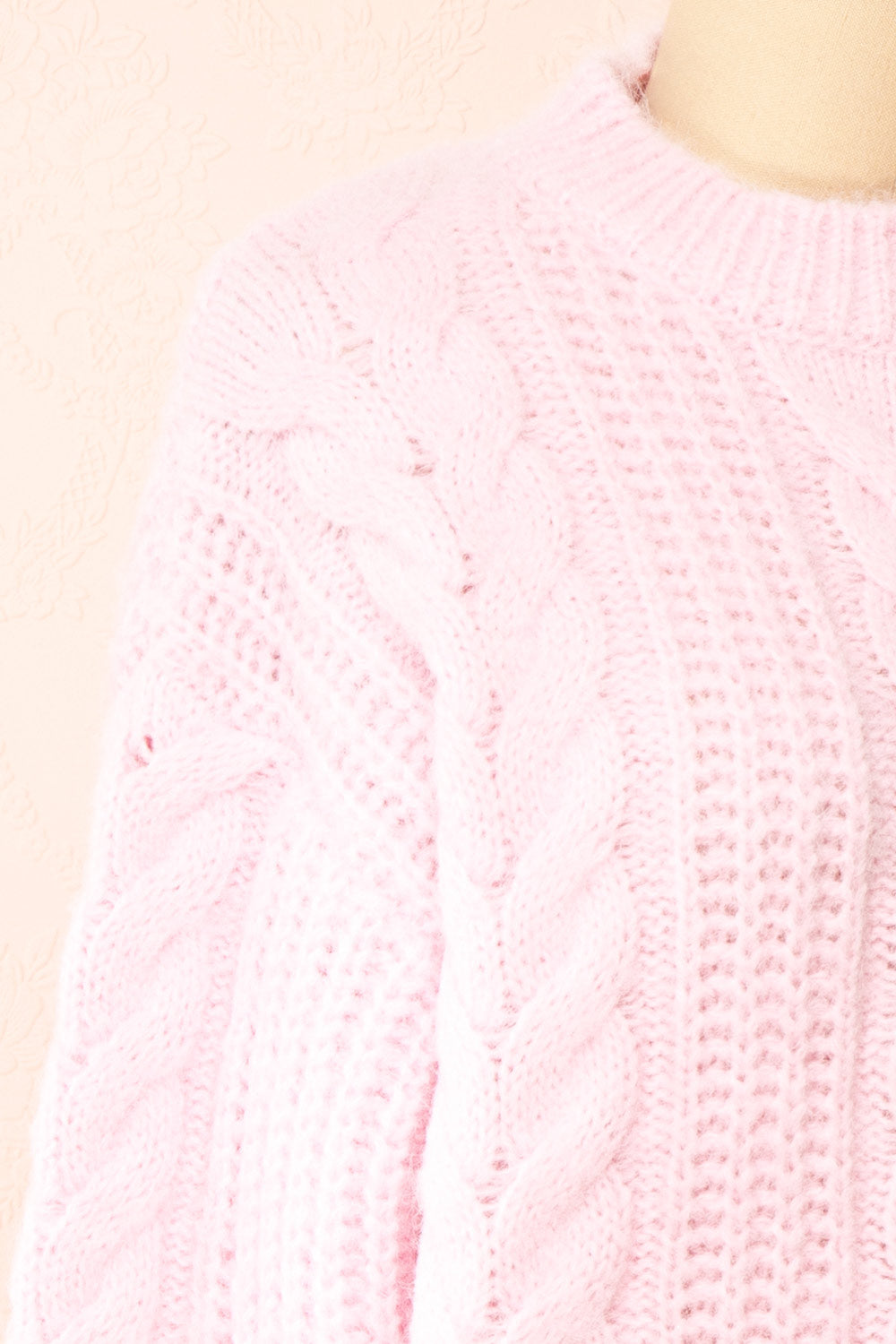 Aishlee Pink Oversized Knit Sweater